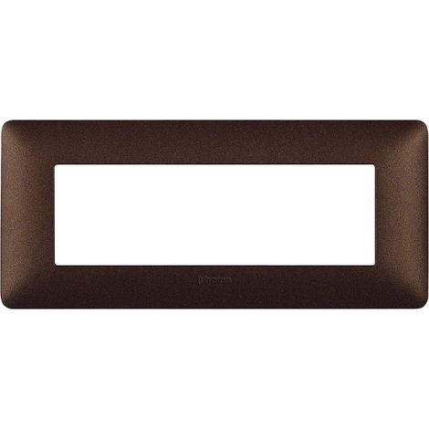 Bticino matix placca 6 posti colore marrone caffe am4806tgg
