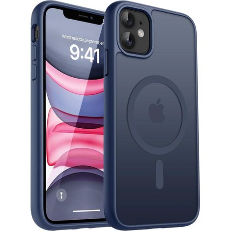 iPhone 11 Hülle MagSafe kompatibel, Kameraschutz, stoßfest, dunkelblau (1/5)