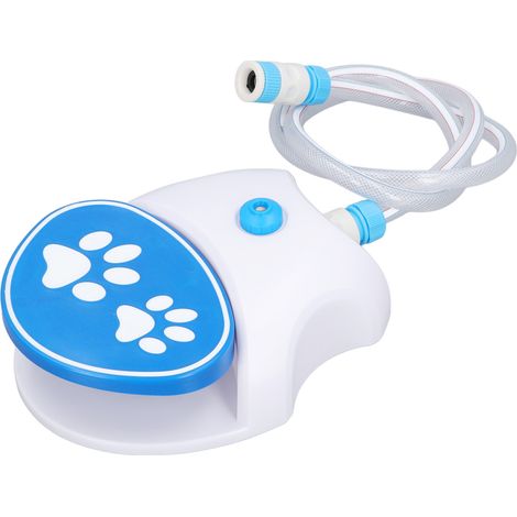 Fontaine à eau extérieure pour chiens, distributeur d'eau automatique activé par le pied, avec tuyau d'arrosage. (1/5)