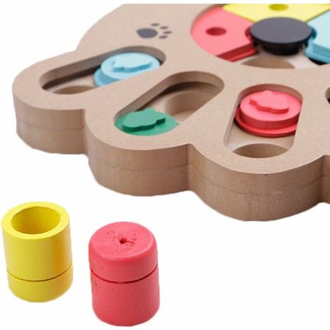 Juguete para perros, juego de inteligencia, juguete educativo para perros, juego interactivo de escondite, dispensador de premios para perros y gatos. (1/3)