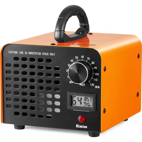 VEVOR Generador de Ozono Purificador de Aire 12000 mg/h Generador de O3 para Eliminar Olores Comercial Industrial 90 W Gran Capacidad 0-120 min Temporizador para Dormitorios Coches Mascotas