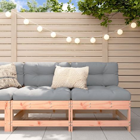 Canapés centraux avec coussins 2 pcs,Canapé de jardin,Banquette bois massif douglas DGBDF682597 (1/5)