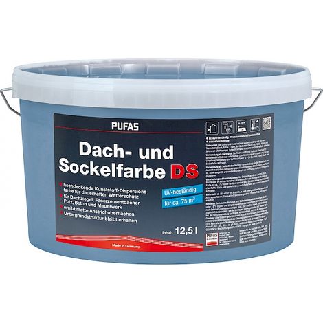 Pufas Dach- und Sockelfarbe Schiefer 12,5 Liter 95006000
