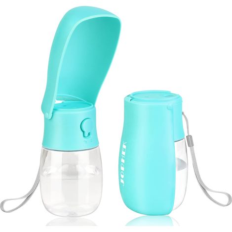 300ML Bouteille d'eau, Chien Chat, Distributeur d'eau Portable Gourde, Bouton Lock et Filtre à Charbon Actif Convient (1/5)