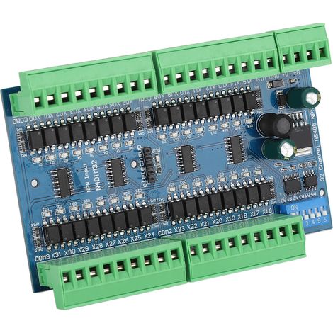 32-Kanal DIN-Schienen-isolierter RS485-Eingangscontroller, NPN-SPS-Schalterfassungsmodul, Low-Level-Signalerfassungsplatine. (1/5)