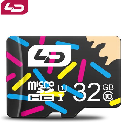 LD, carte mémoire U1 haute vitesse de 32 Go, adaptée aux téléphones portables et aux cartes TF, compatible avec les drones et les appareils photo (1/5)