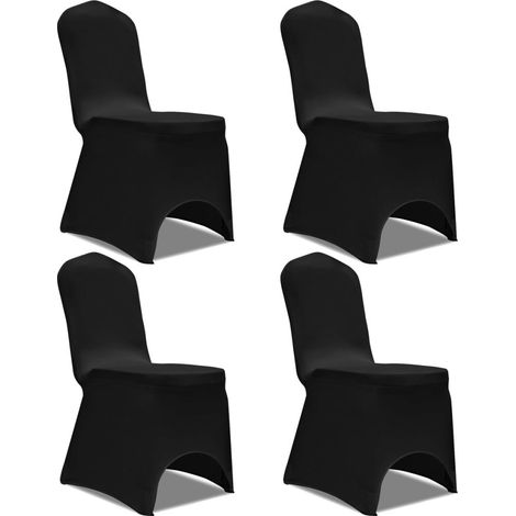 Funda silla elastica 4uds Negro DEC022358 (1/5)