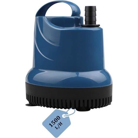 AIMOONSA Mini pompe submersible 20W 1500 L/h - aspiration 1 cm, buse 16 mm, max 35°C (1/4)