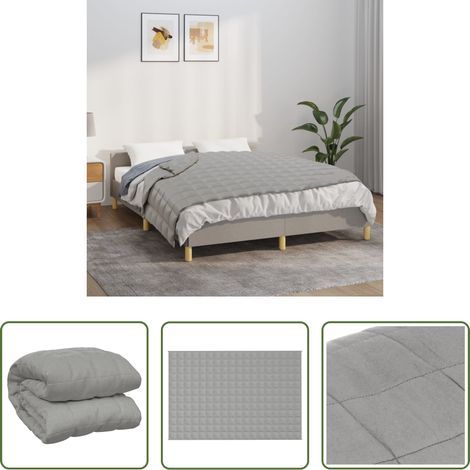 Schlafhilfe -  Gewichtsdecke Grau 122x183 cm 5 kg Stoff (1/5)