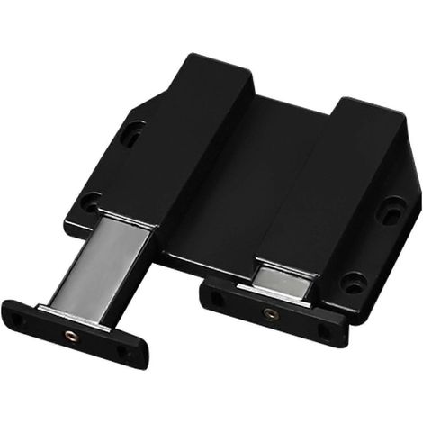 Loquets magnétiques à pousser pour tiroir, 2 pièces - ABS robuste à forte aspiration,Black