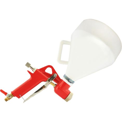 Pistola per gesso, serbatoio di plastica, argento