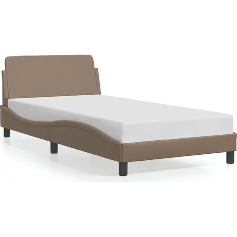 Lit simple,Lit adulte,Cadre de lit Dover cappuccino 100x200 cm similicuir CFW6808421 (1/5)