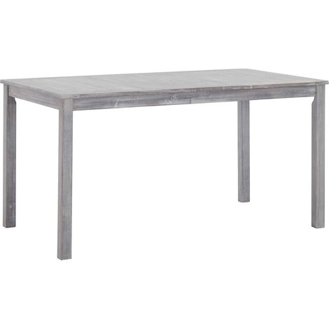 Maison Exclusive - Set Pranzo da Giardino 7 pz Grigio Slavato in Massello d'Acacia (1/5)