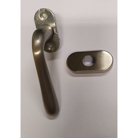 ORECA - MANIGLIA OTTONATA DK PER FINESTRA CON SISTEMA ANTA RIBALTA - QUADRO 7x33CM