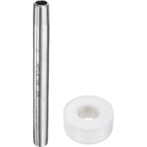 Raccord de Tuyau 1/8" NPT x 1/8" NPT Filetage mâle Longueur 3.94" (1/5)