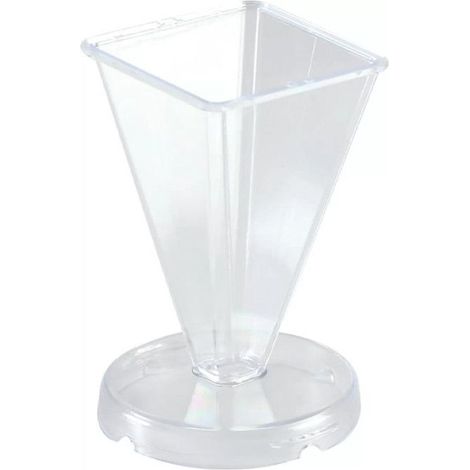 Moule à bougie Cristal Pyramide H75 mm 48x48 mm - Graine créative Incolore