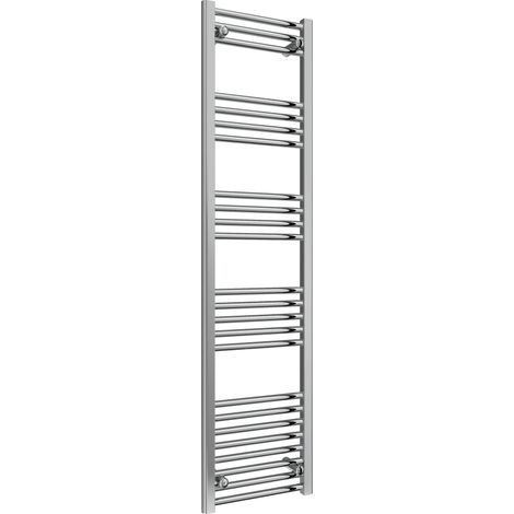 Reina Capo Straight Heated Towel Rail 1800mm H x 400mm W - Chrome