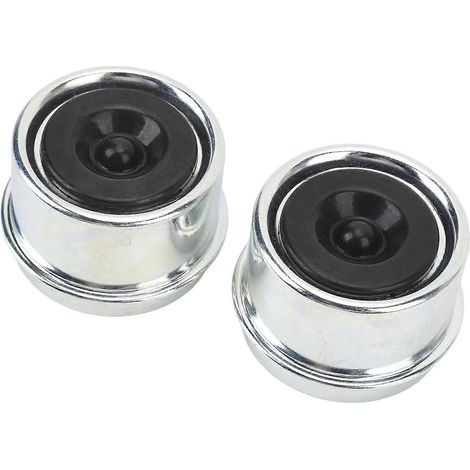 2 cache-poussière d'essieu de remorque, diamètre extérieur 5 cm (1,98 po), galvanisé, pour roulement de moyeu de remorque, pour modèles 2000 à 3