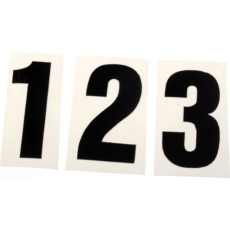 Étiquette numérique, RS PRO, Nombres, Symboles, 56 unités ( Prix pour 1 Kit )