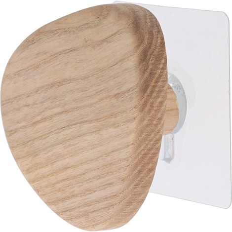 Kleiderhaken aus holz in form eines kieselsteins - natürlich - Tendance (1/2)