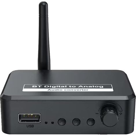 Adattatore audio Bluetooth - Ricevitore audio Bluetooth - Adattatore audio Bluetooth 5.1 - tre in uno - Trasmissioni RCA e AUX - Autoradio (1/4)