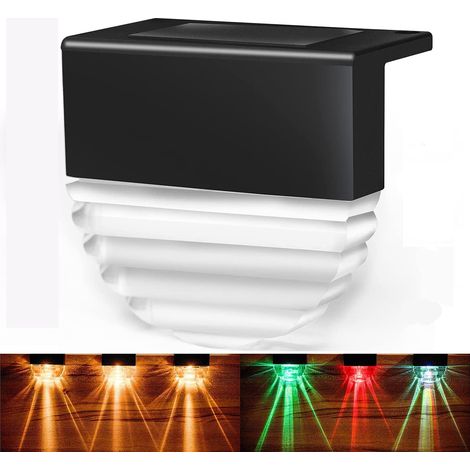 Lampes solaires pour terrasse, lampes solaires d'escalier extérieures, lampes solaires LED étanches-AquaForge (1/5)