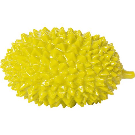 Durian Dog Squeaky Toys Simulation Durian Shape Bite Resistant Interactive Dog Squeaky Toy for Chewing Teeth Grinding,Yellow (1/5)