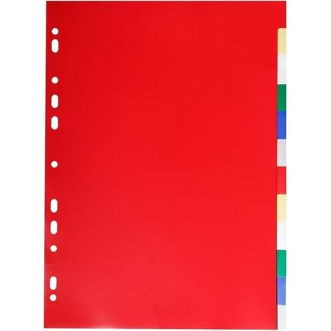 EXACOMPTA Intercalaires Polypropylène A4 12x100e 12 Positions