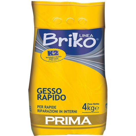 K2 linea briko gesso rapido bianco in polvere - kg.4 in sacco