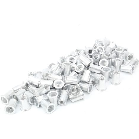100 Rivets à tirer aluminium tête plate verticale WJ‑30045M10, accessoires de fixation quincaillerie (1/5)
