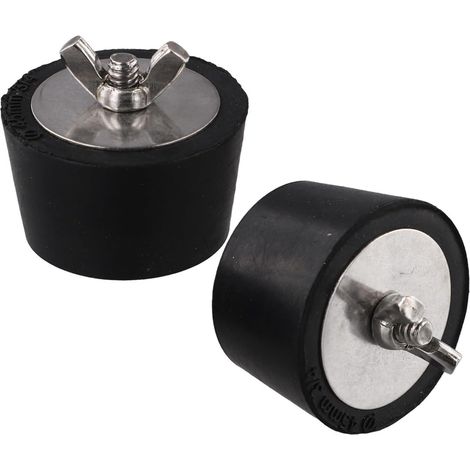 Bouchons d'hiver piscine - Lot de 2 - Caoutchouc souple - Protection antigel tuyaux - Pour piscines hors sol et enterrées - 45 mm (1/5)