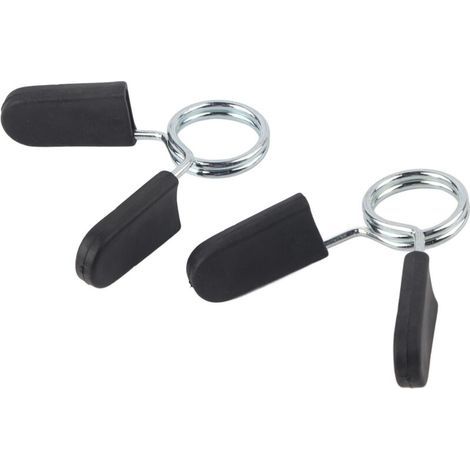 Haltères réglables 25 mm – Lot de 2 pinces à ressort pour disques standard – Idéales pour entraînement fitness et yoga (1/5)