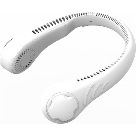 Ventilateur de cou portable sans pales, rechargeable, 2022 - Livraison en gros transfrontalière - Blanc (1/5)