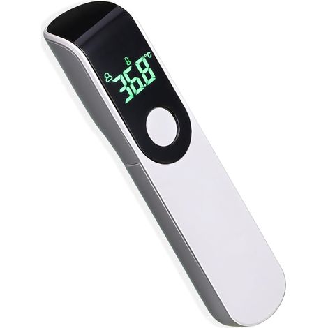 Thermomètre Frontal, Thermometre Infrarouge, Écran LCD (Blanc) (1/5)