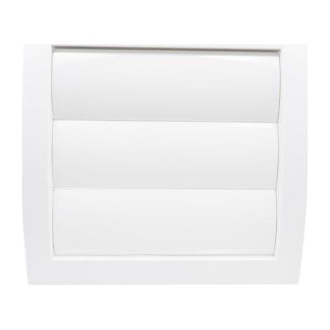 1 ventilation grille (white) with opening of Ø 125 mm, with movable shutter, louver and non-return valve. Made of ABS plastic. (1/5)