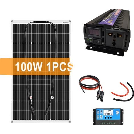 Système de générateur solaire, haute efficacité, kit complet pour la maison, 1PCS avec onduleur