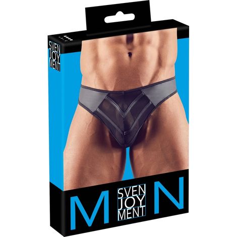 Svenjoyment - Perizoma Rio da uomo nero sexy con finitura opaca S (1/5)