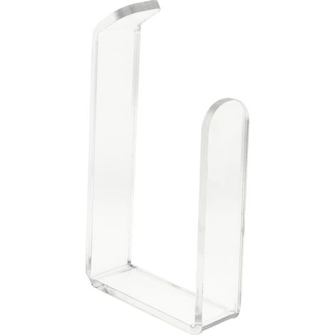 Porte-Rouleau de Toilette Adhésif Transparent - Support pour Papier Toilette Salle de Bain et Cuisine Sans Perçage (1/5)