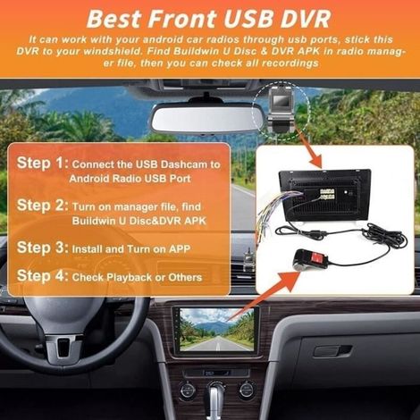Dash Camera Voiture Avant Avec 32Gb Sd Carte Pour Autoradio Android, Dascham De Voiture Avec Enregistrement En Boucle, Capteu[N28]