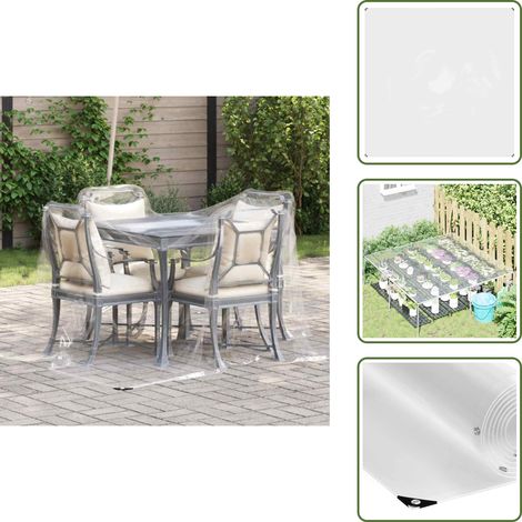 Telo da bicicletta - vidaXL Telone trasparente con occhielli 2x2 m PVC - Telo da carico