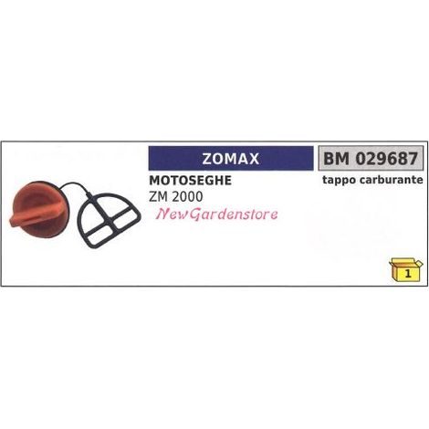 Tappo serbatoio carburante motore ZOMAX motosega ZM 2000 029687