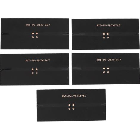 5W ETFE Monocrystalline Silicon Solar Panel, 5 Pieces, Portable Charging for Scientific Projects, Electronic Applications (1/5)