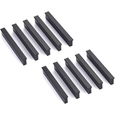 royaluxe-10 Pièces Poignee de Meuble Cuisine Boutons de portes Cuisine Poignées Meubles avec Vis pour Tiroir Placard Intérieure Meuble Tirer,Distance du Trou-96mm