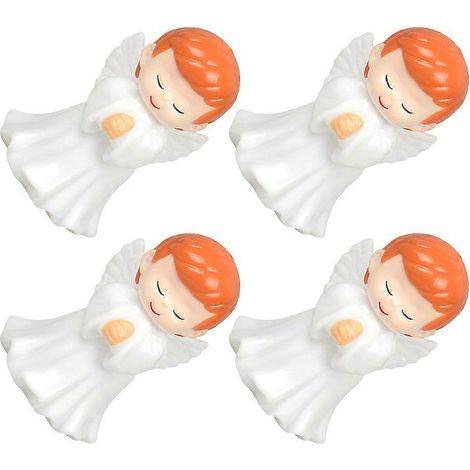 Figurines d'anges pour décoration intérieure 20 pièces Mini sculpture en plastique blanc pour mariages, fêtes, décoration de Noël (1/5)