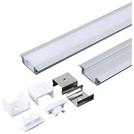 PROFILO CANALINA IN ALLUMINIO PER STRIP LED 3351 mm 23 x 15,5 - largh.max 12