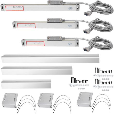 1 ensemble d'échelle linéaire 2AE/3AE en alliage d'aluminium de haute précision pour affichage numérique JCS900-2AE/JCS900-3AE, course 0-300mm 0-400mm 0-700mm