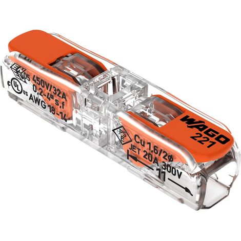 Connettore elettrico Orno 221-2411 0,2-4 mm² confezione 10