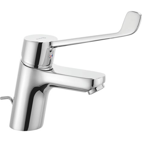 Kludi Pure&Easy - Miscelatore con leva clinica per lavabo, con sistema di scarico, cromo 372870565 (1/3)