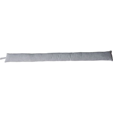 Boudin Bas de Porte en Coton "Dune" 80cm Gris Clair