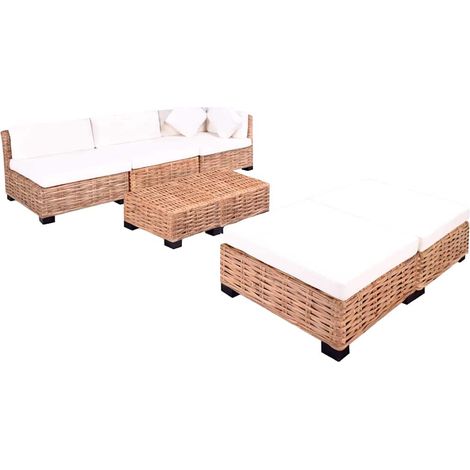 Maison Exclusive - Ensemble de canapés 18 pcs Rotin naturel (1/5)
